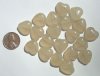 20 15mm Light Smoke Topaz Marble Hearts